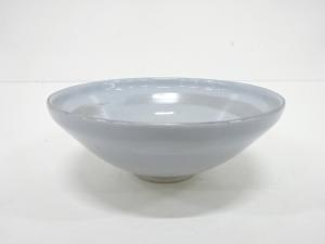 作家物　銀彩刷毛目茶碗